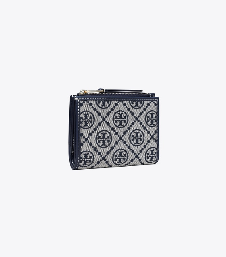 T MONOGRAM LEATHER BI-FOLD WALLET