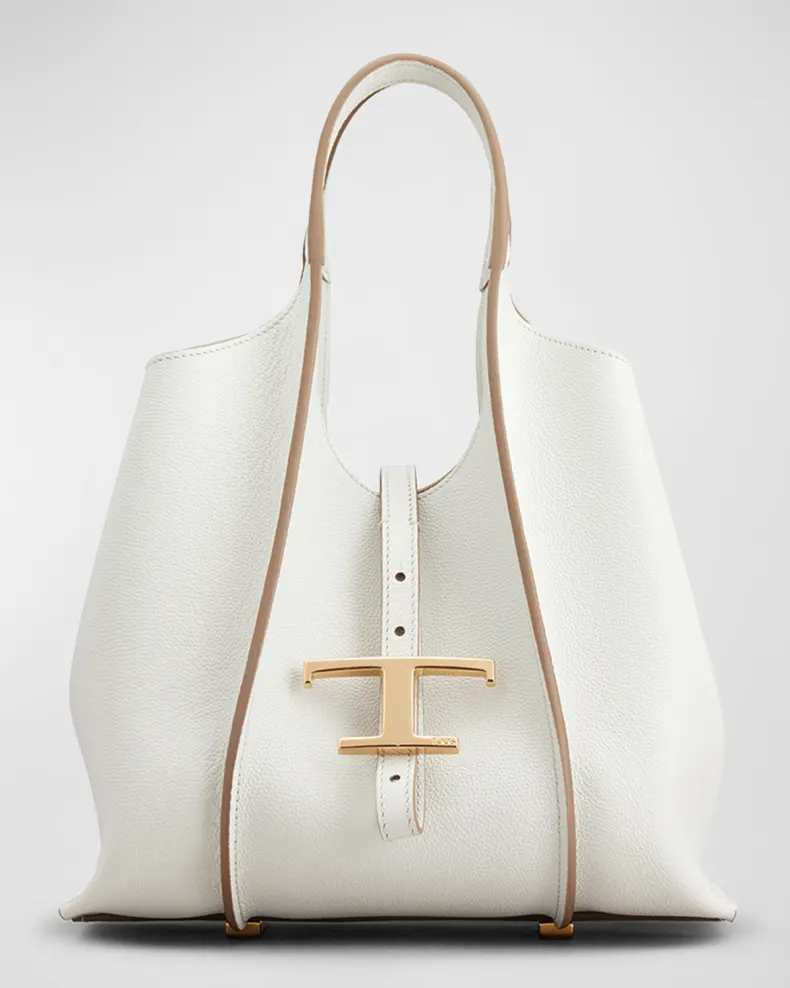 Mini Leather T Timeless Tote Shopping Bag