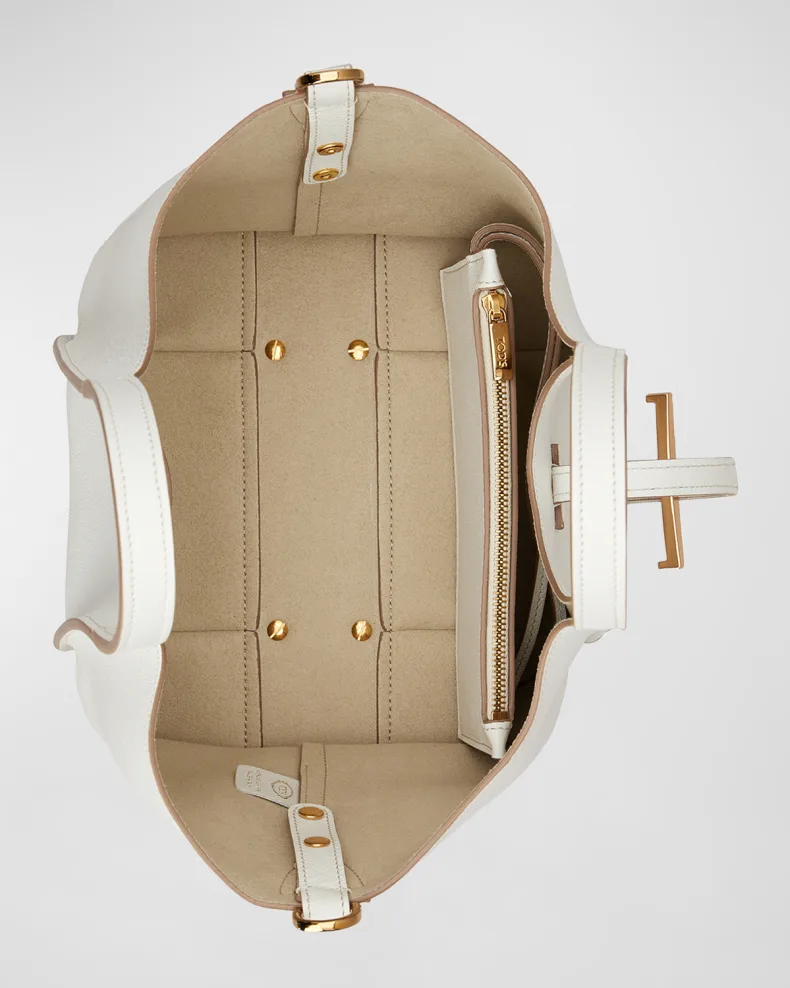 Mini Leather T Timeless Tote Shopping Bag