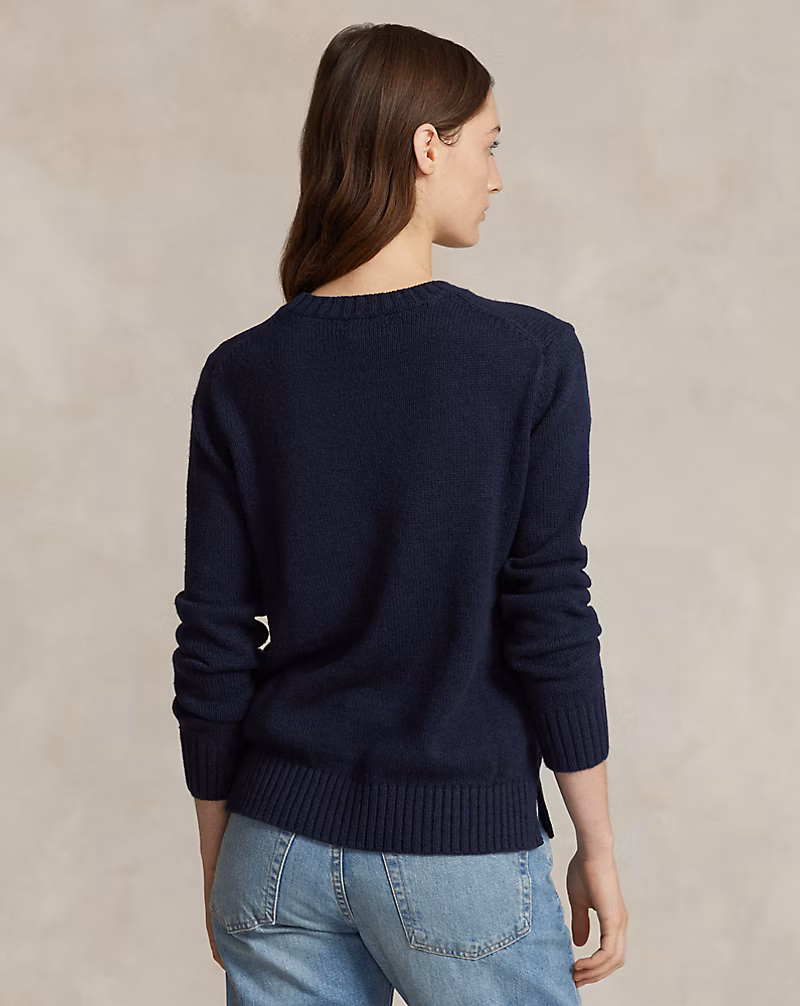 Polo Bear Cotton-Linen Sweater