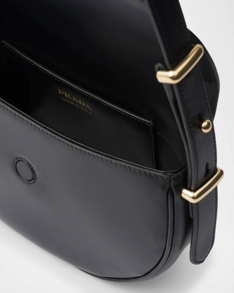 Arque Calfskin Leather Flap Shoulder Bag