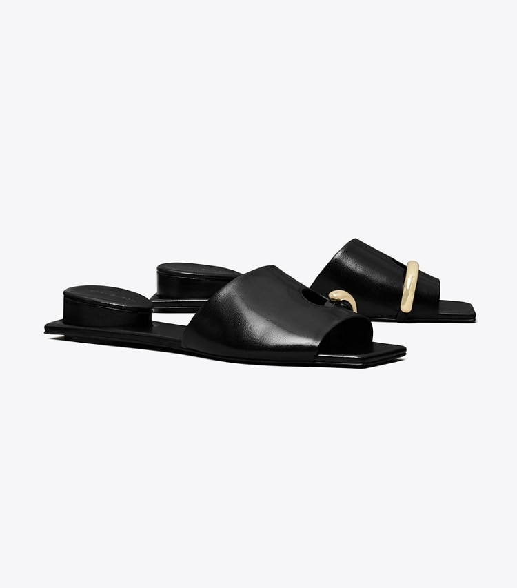 PIERCED MULE SANDAL
