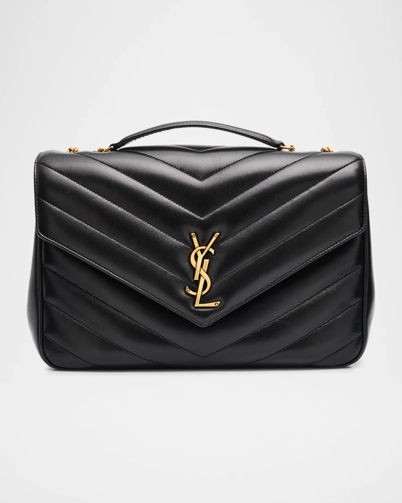 Chain Shoulder Bag in Quilted Leather