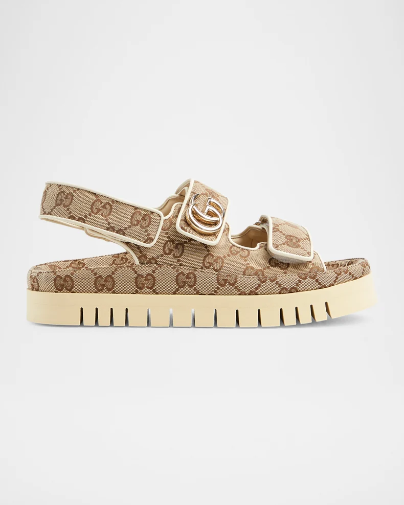 Marmont GG Double Strap Sandals