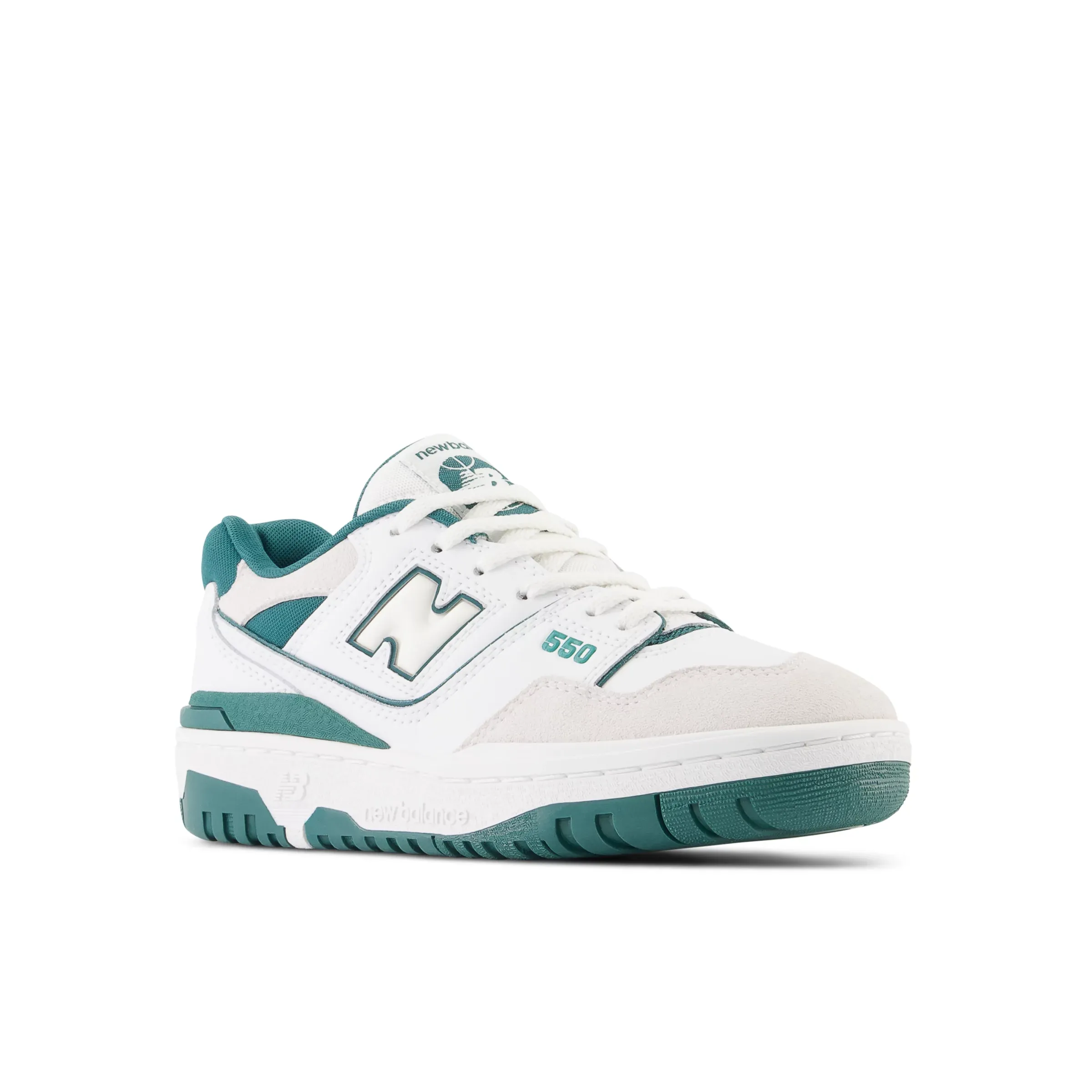 550 - White with Vintage Teal