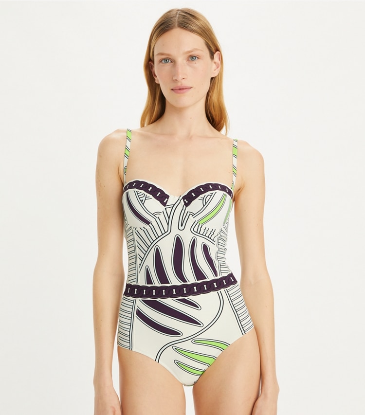 PRINTED UNDERWIRE SWIMSUIT