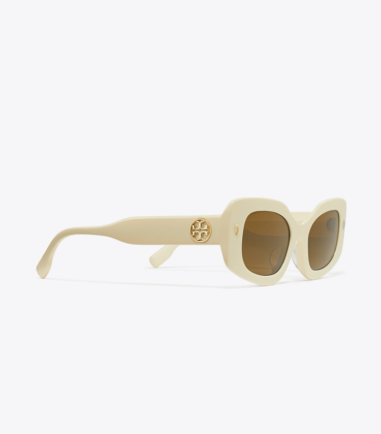 MILLER PUSHED RECTANGLE SUNGLASSES