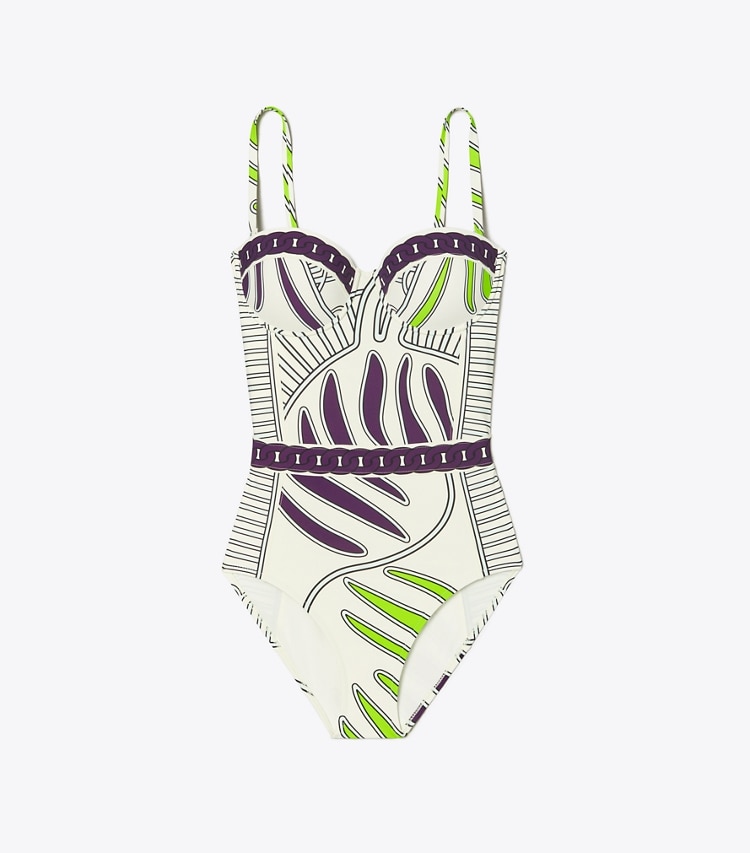 PRINTED UNDERWIRE SWIMSUIT