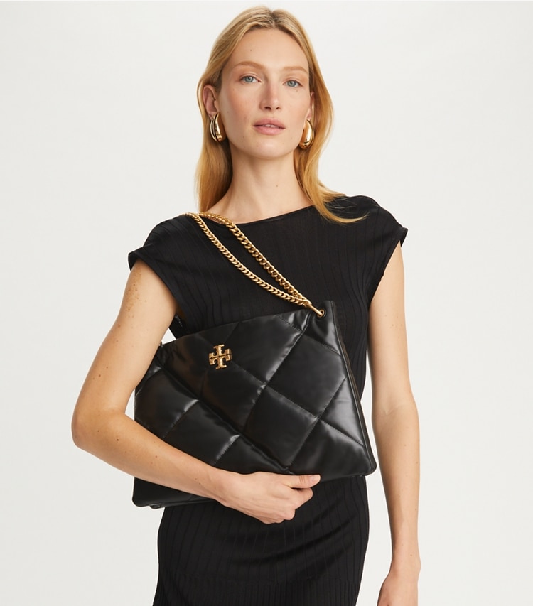 KIRA DIAMOND QUILT CONTRAST STITCH SATCHEL